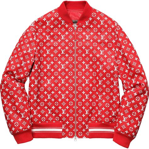 supreme lv baseball jacket price|louis vuitton supreme winter jacket.